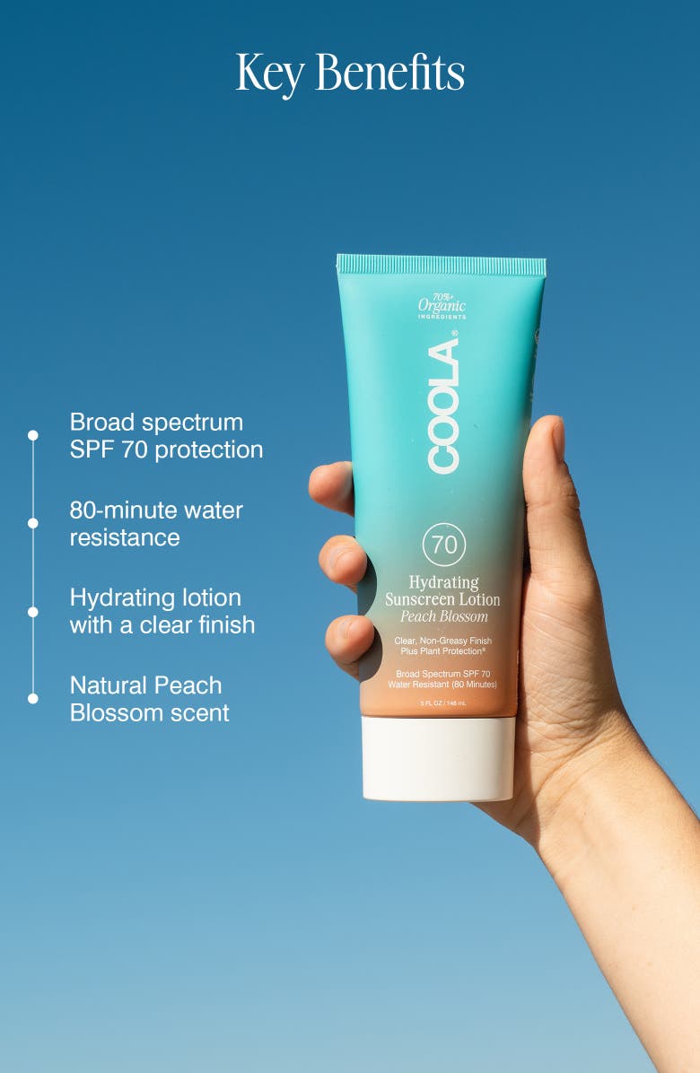 COOLA<sup>®</sup> Peach Blossom Classic Body Sunscreen SPF 70, Alternate, color, No Colr