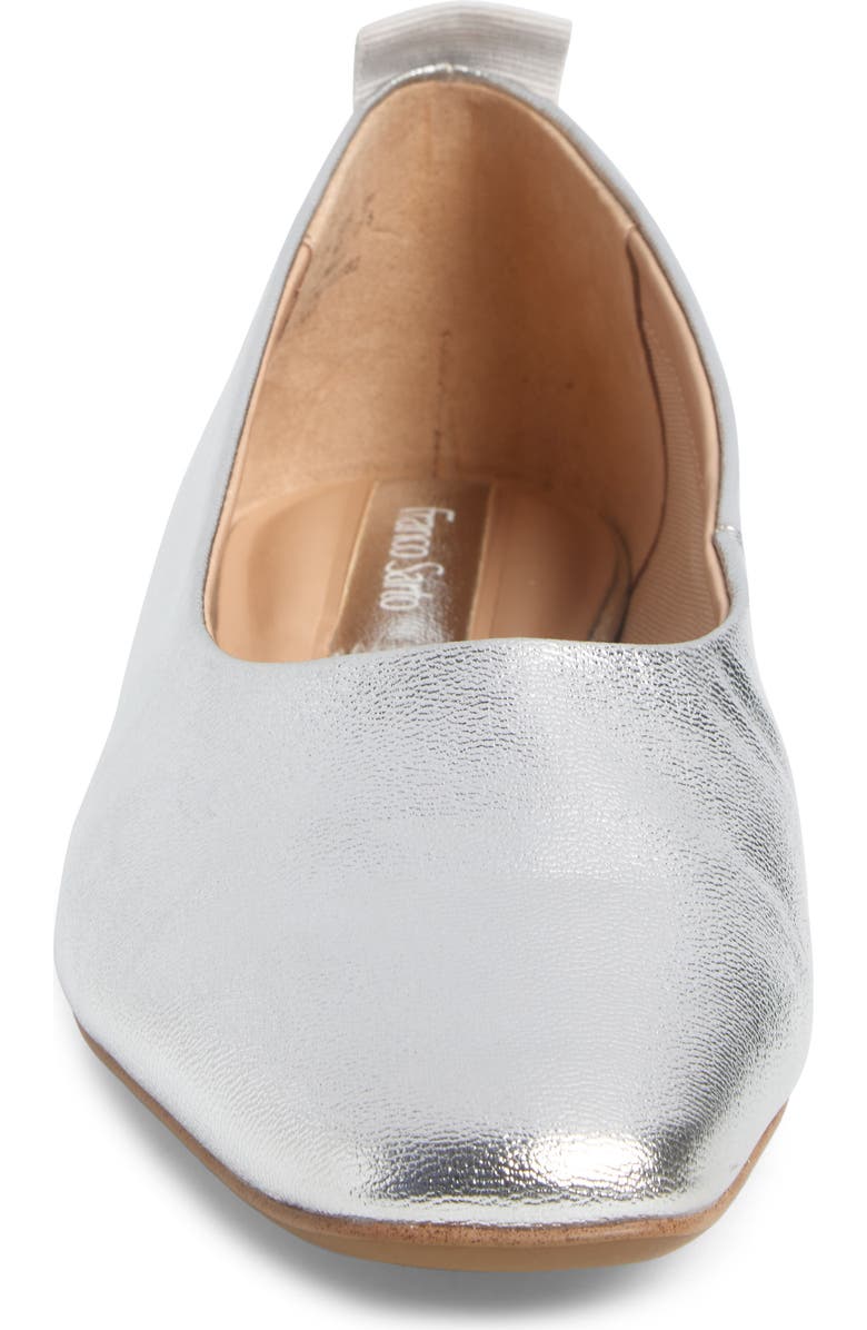Franco Sarto Vana Flat, Alternate, color, Silver