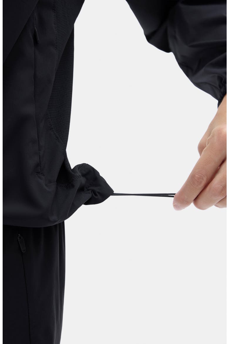Gwen Packable Jacket, Alternate, color, BLACK
