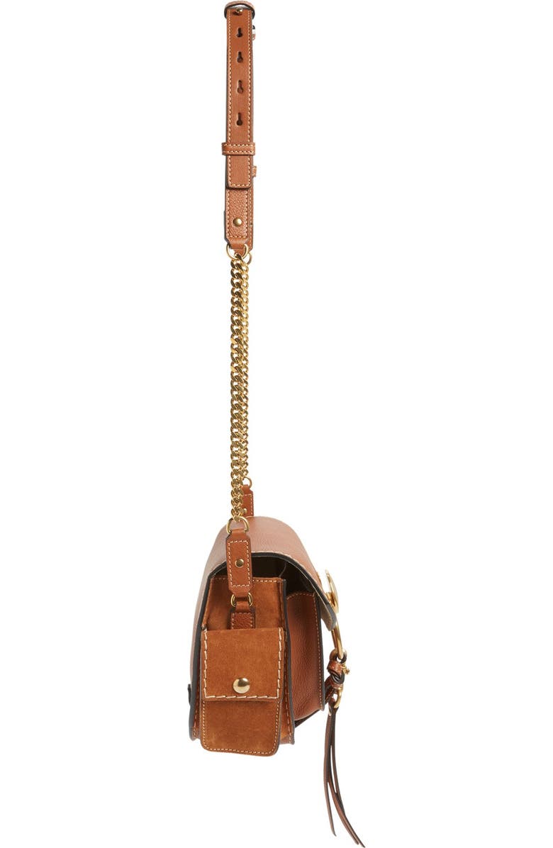 Chloé 'Small Jodie' Leather & Suede Camera Bag, Alternate, color,