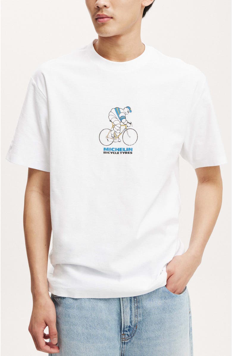 Cotton On Men's Loose Fit Michelin T-Shirt, Main, color, 