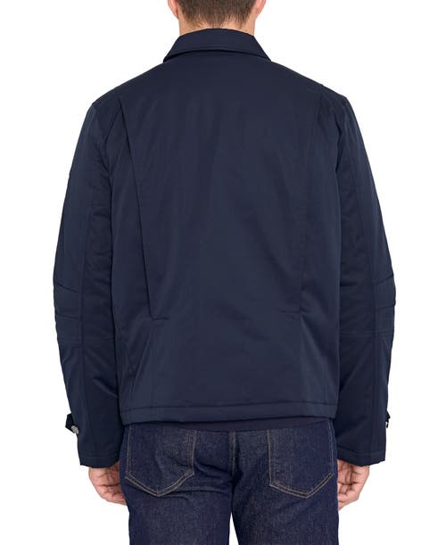 Izod Work Jacket With Corduroy Collar In Blue