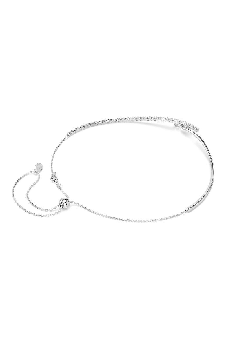 Matrix Swarovski Zirconia Collar Necklace, Alternate, color, WHI/ RHS
