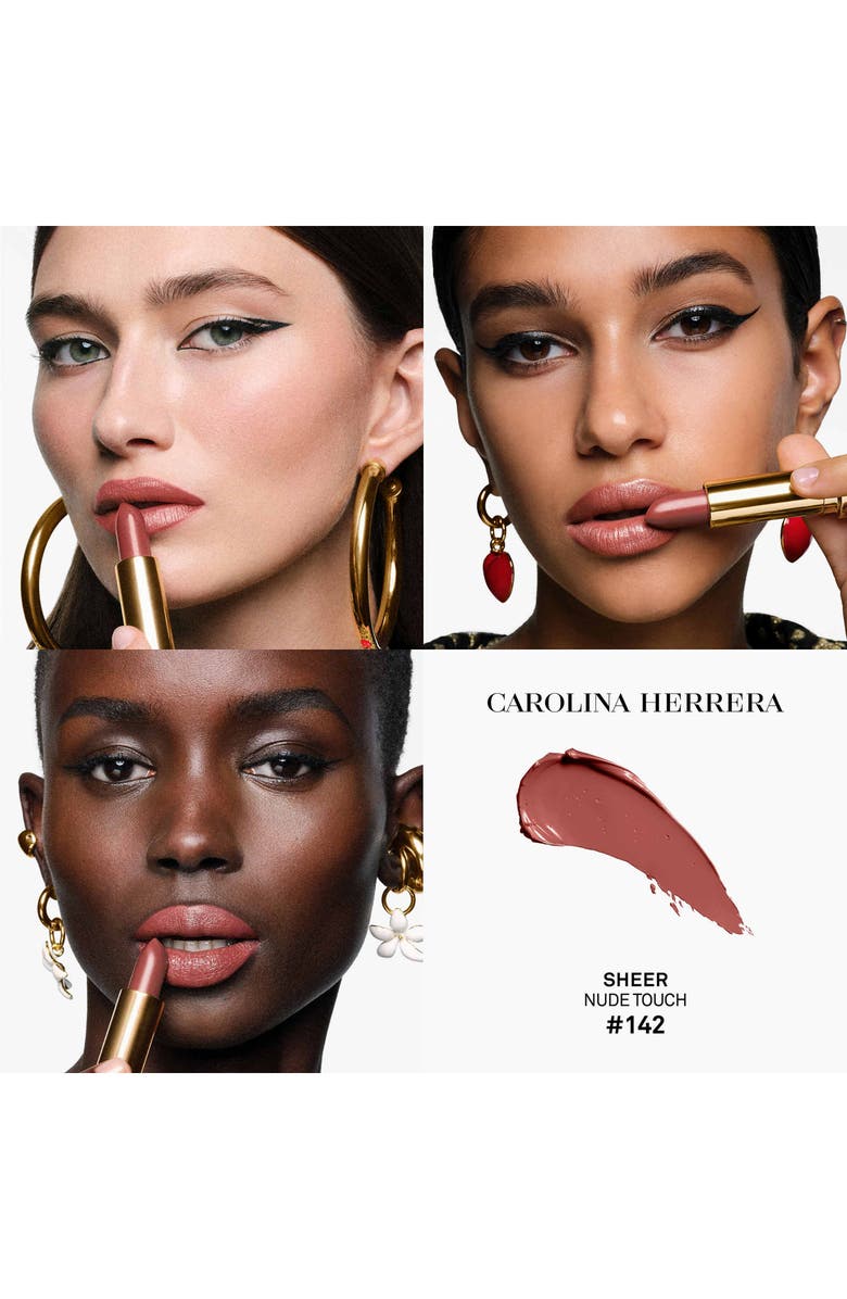 Carolina Herrera Fabulous Kiss Sheer Refillable Lipstick, Alternate, color, 142 Nude Touch