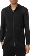 John Varvatos Lazo Full Zip Mesh Sweater Hoodie