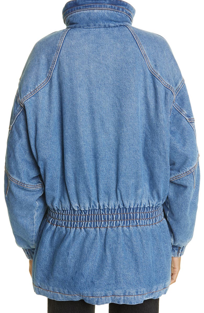 Alexander Wang Oversize Cotton Denim Field Jacket, Alternate, color, 