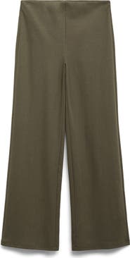 MANGO Straight Fit Pants with Elastic Waist