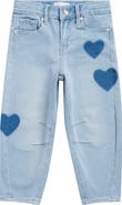 YMI Kids' Heart Barrel Leg Jeans