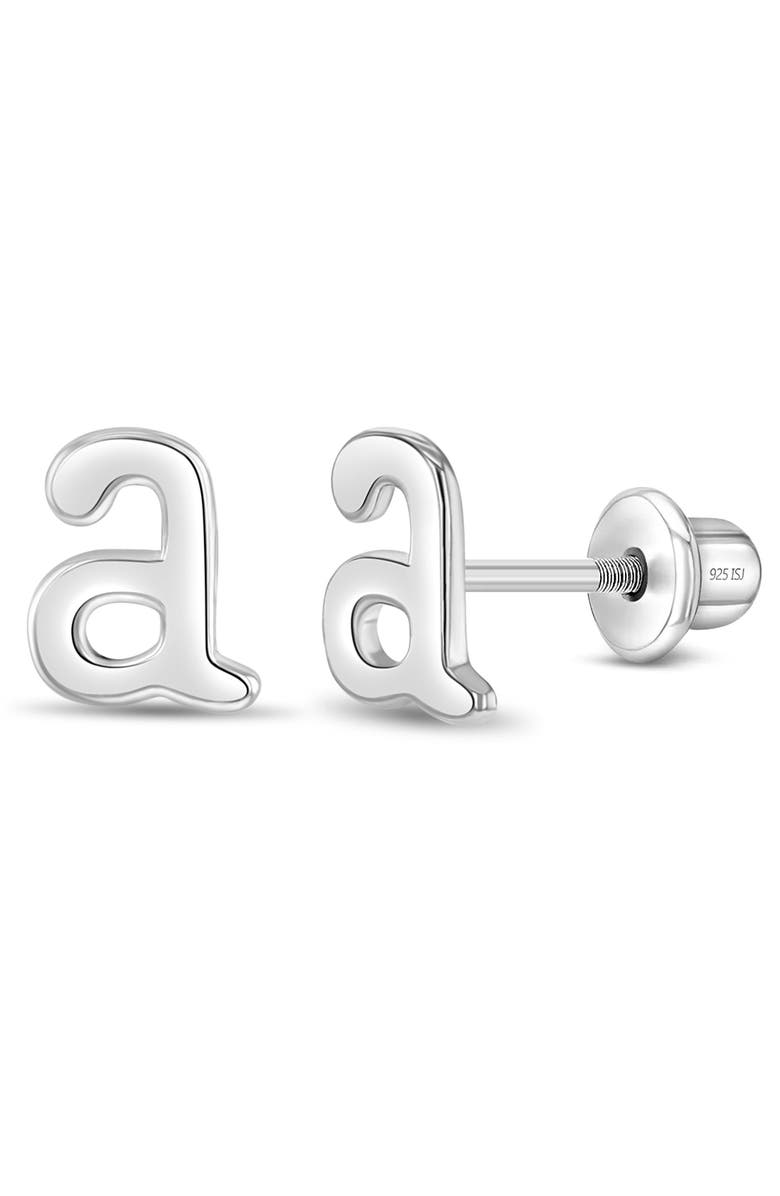In Season Jewelry Polished Initial Letters Earrings, Main, color,