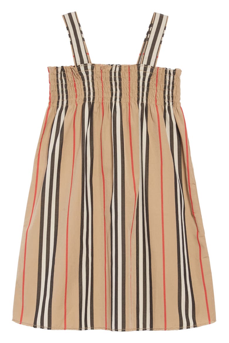 Junia Stripe Dress, Main, color, BEIGE
