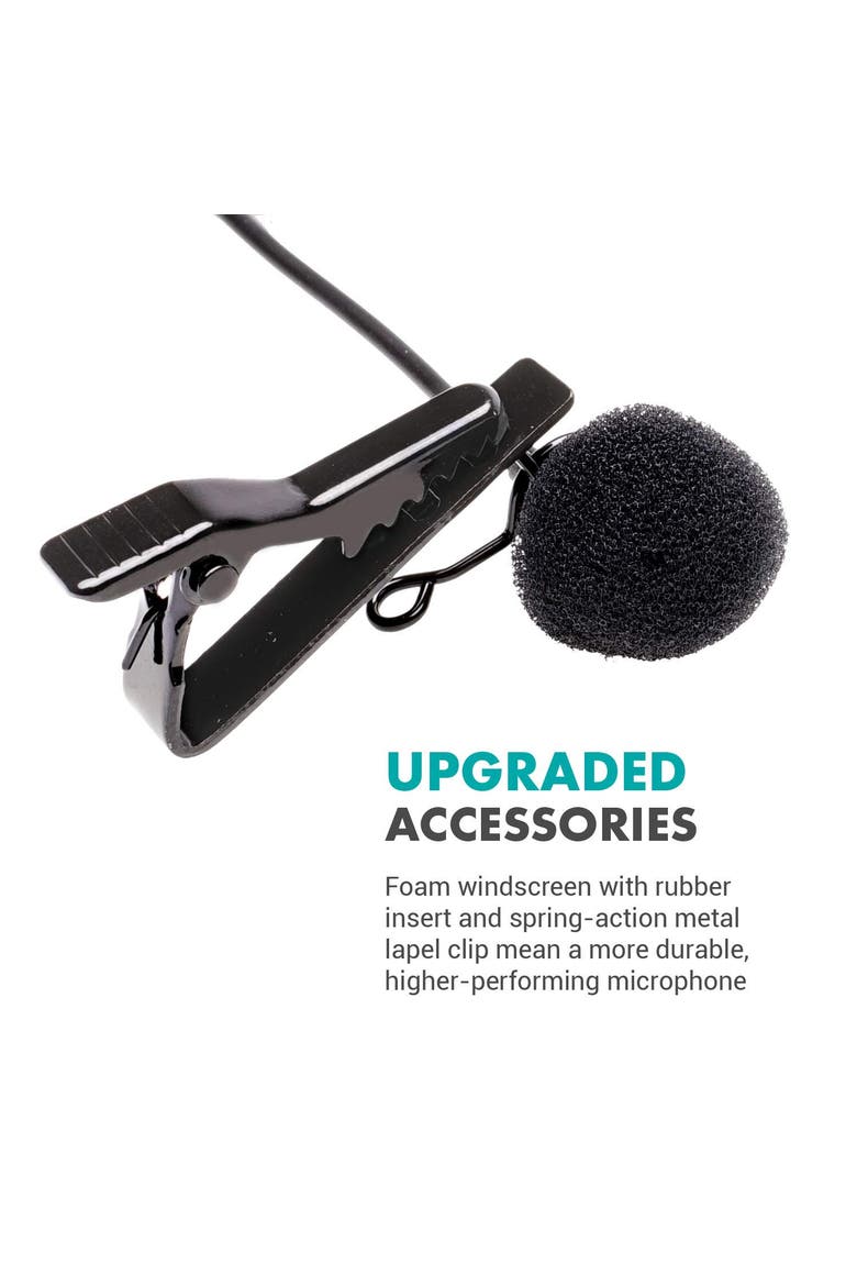 WMX-LAV Lavalier Microphone for The WMX-1, WMX-7, WMX-20 and Edge Wireless Systems, Alternate, color, Black
