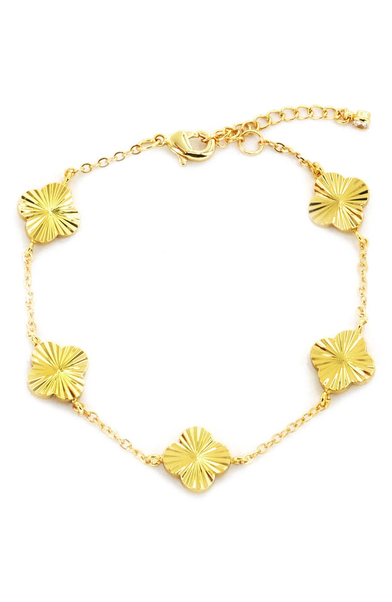 Panacea Clover Station Bracelet, Main, color,