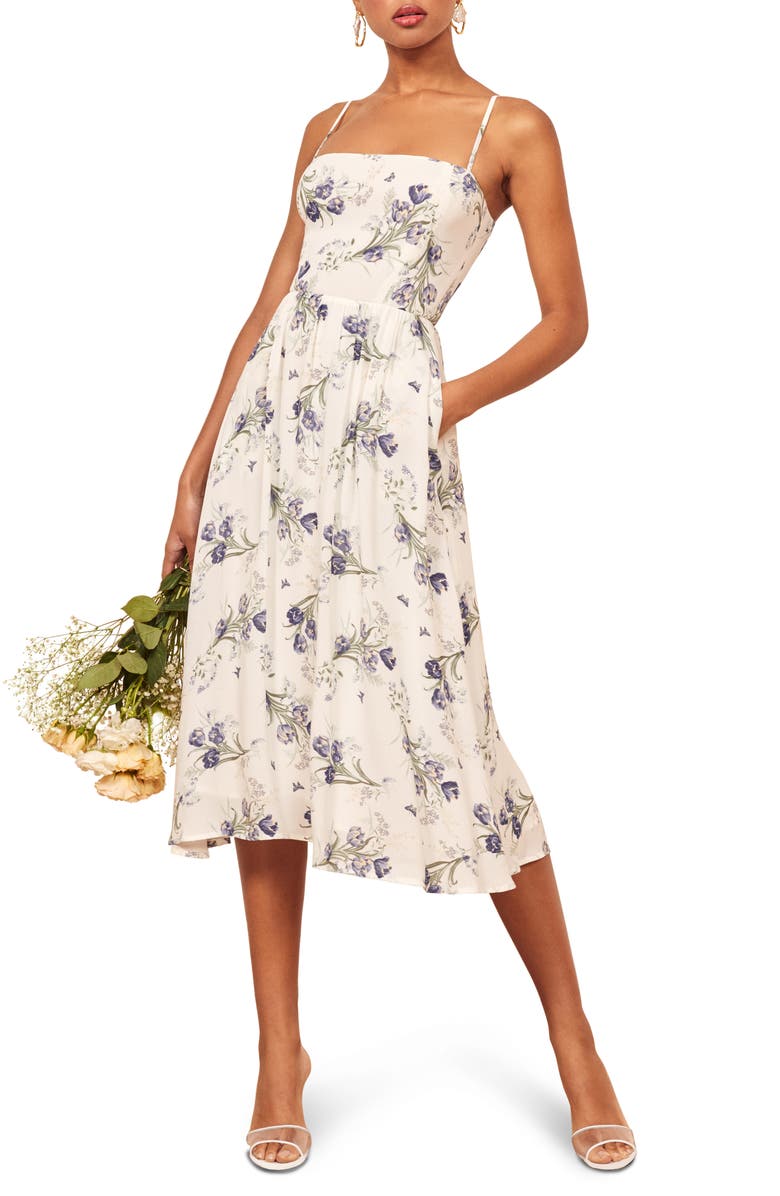 Reformation Rosehip Fit & Flare Dress, Main, color,