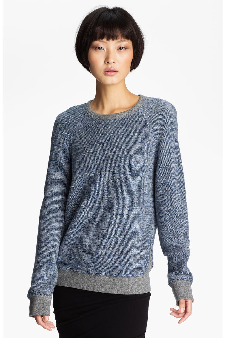 T by Alexander Wang French Terry Sweatshirt, Main, color, FIJI MULTI