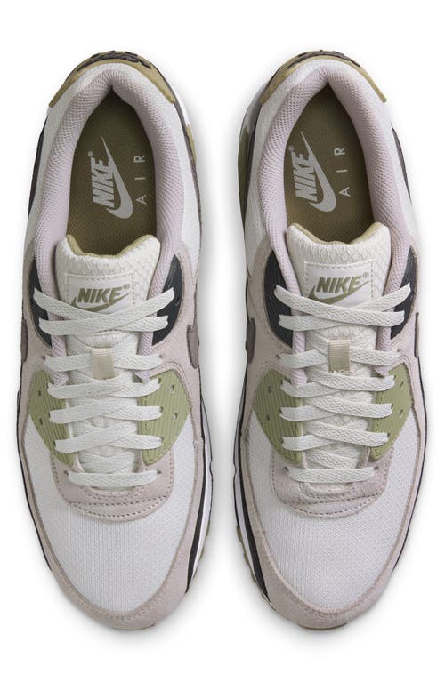 Nike Air Max 90 Sneaker In Light Bone/cave Stone/olive