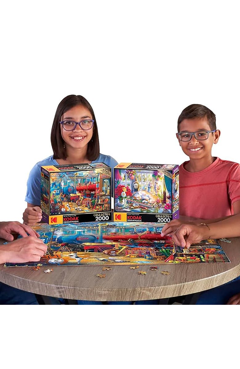 CRA-Z-ART Roseart, Train Station 2000 Piece Puzzle, Alternate, color, Multicolored