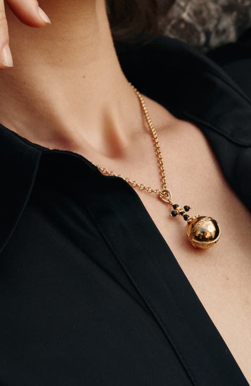 Rc Retro Chic Globus Cruciger Necklace In Gold