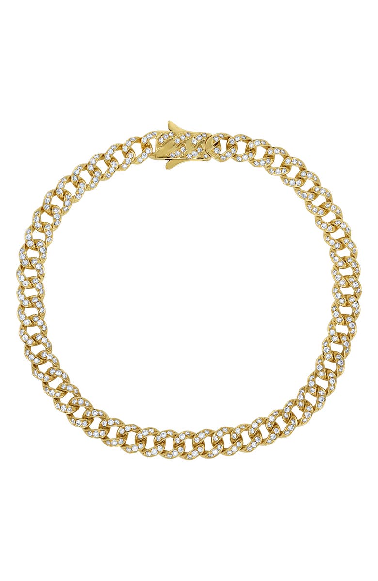 Bony Levy Varda Diamond Curb Chain Bracelet, Main, color, 18K Yellow Gold