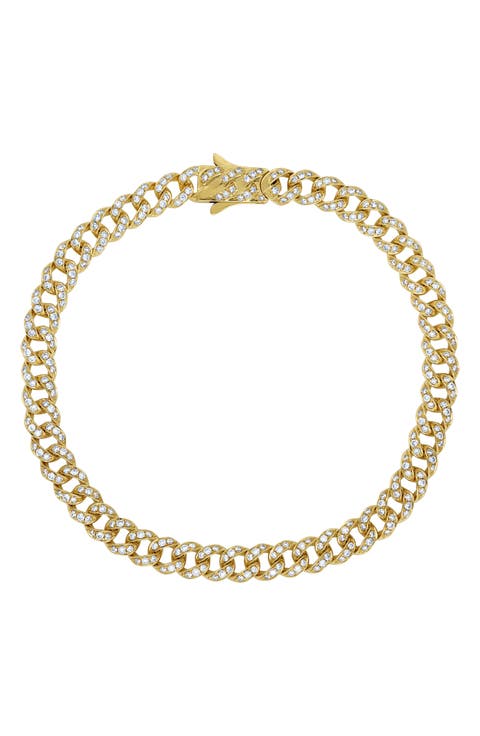 Varda Diamond Curb Chain Bracelet (Nordstrom Exclusive)