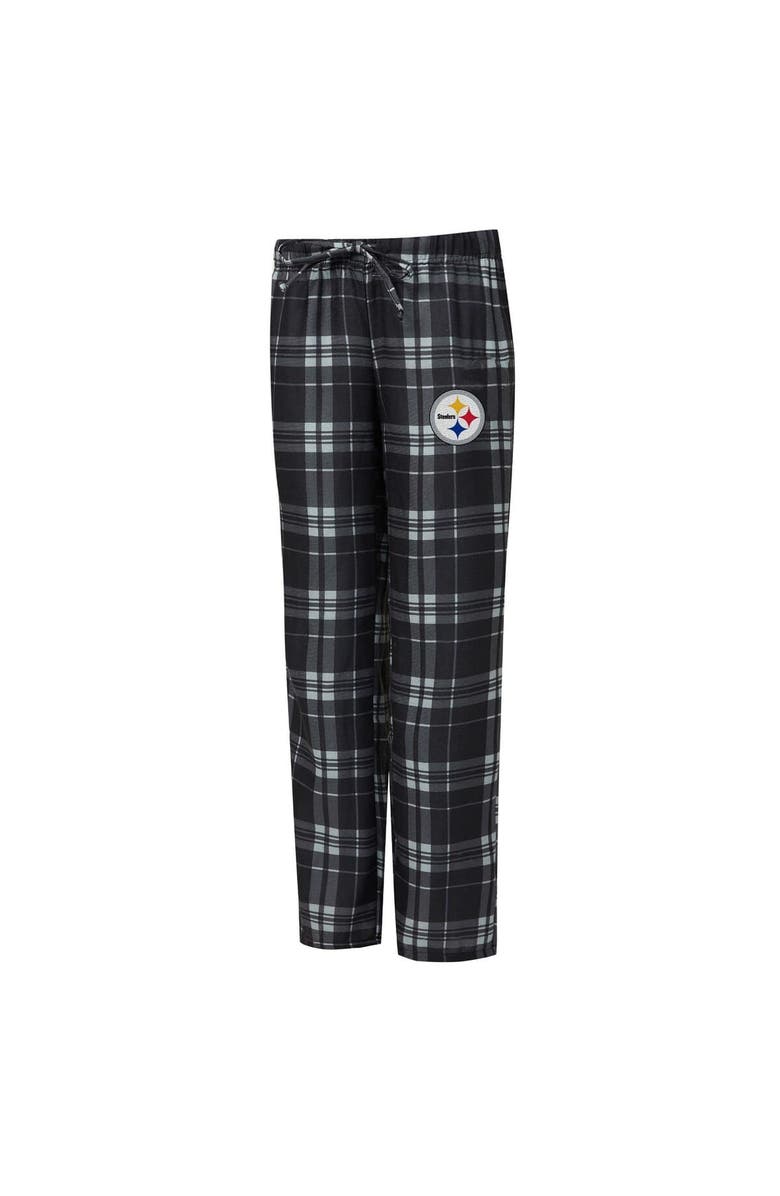 CONCEPTS SPORT Women's Concepts Sport  Heather Gray/Black Pittsburgh Steelers Regulate Plaid Tank Top & Pants Sleep Set, Alternate, color, Heather Gray