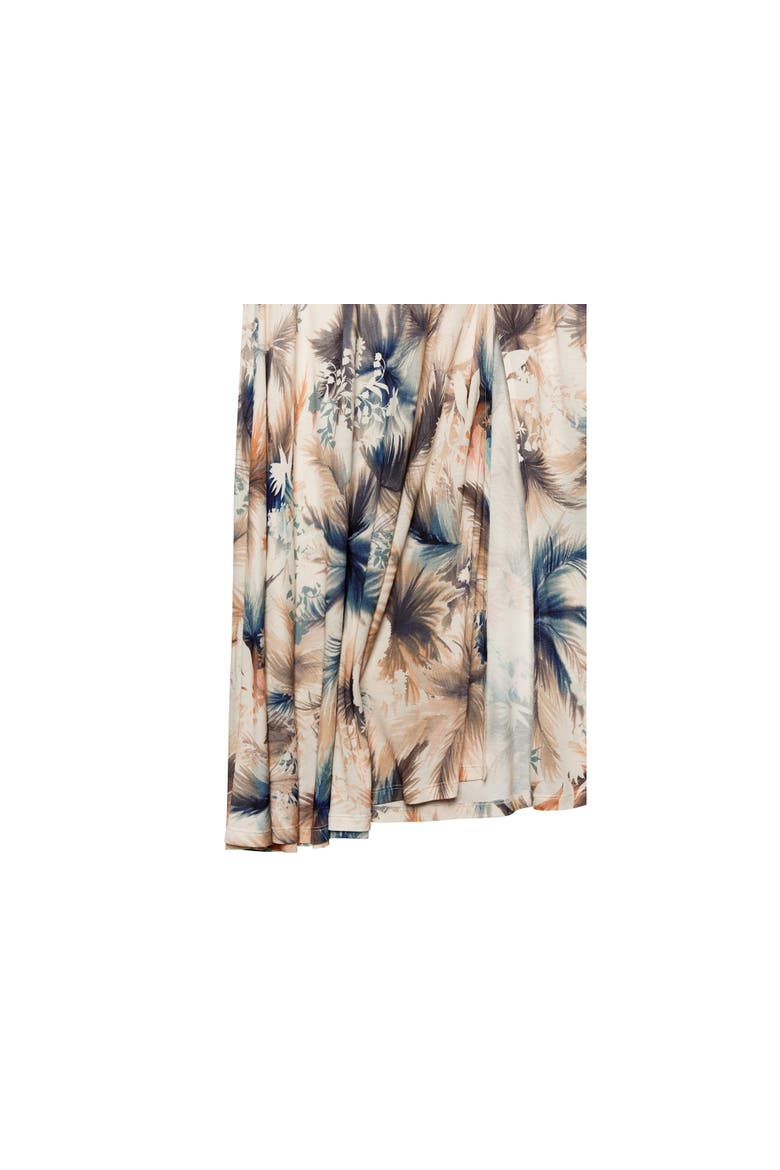 Side Slit Maxi Skirt, Alternate, color, Blue Sand