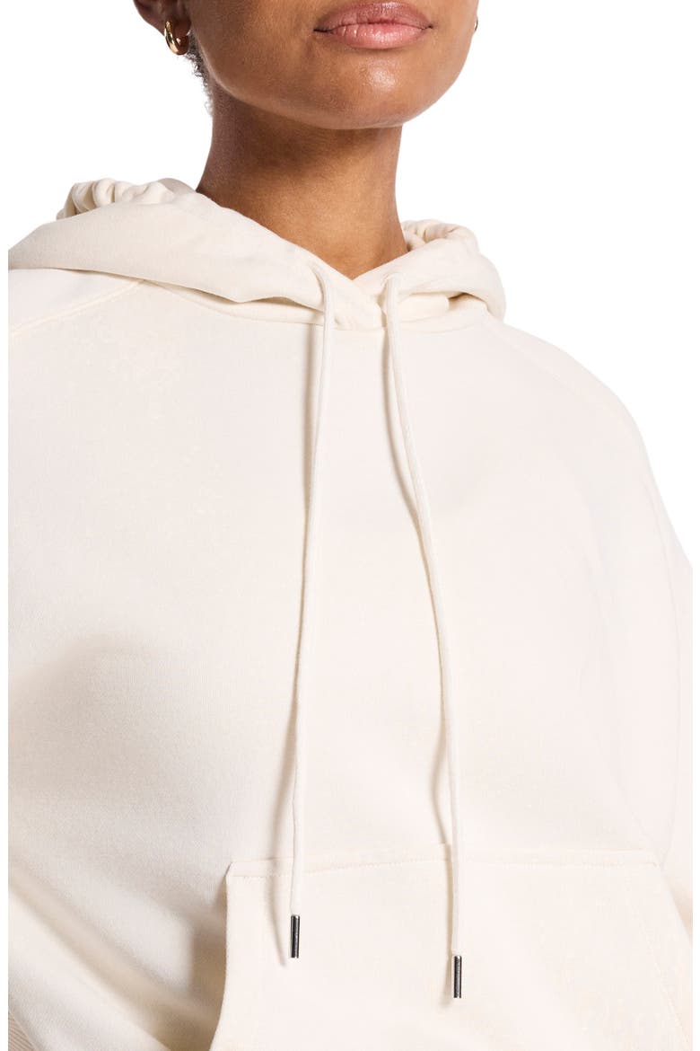 Embroidered Logo Terry Hoodie, Alternate, color, GARDENIA