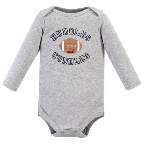 Hudson Baby Cotton Long-sleeve Bodysuits 3-pack In Multi