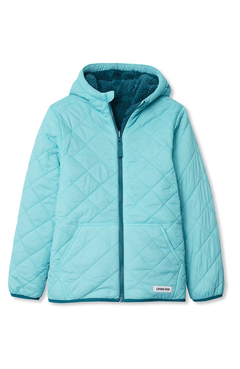Lands
End Kids Reversible Water Resistant High Pile Insulated Jacket, Main, color,