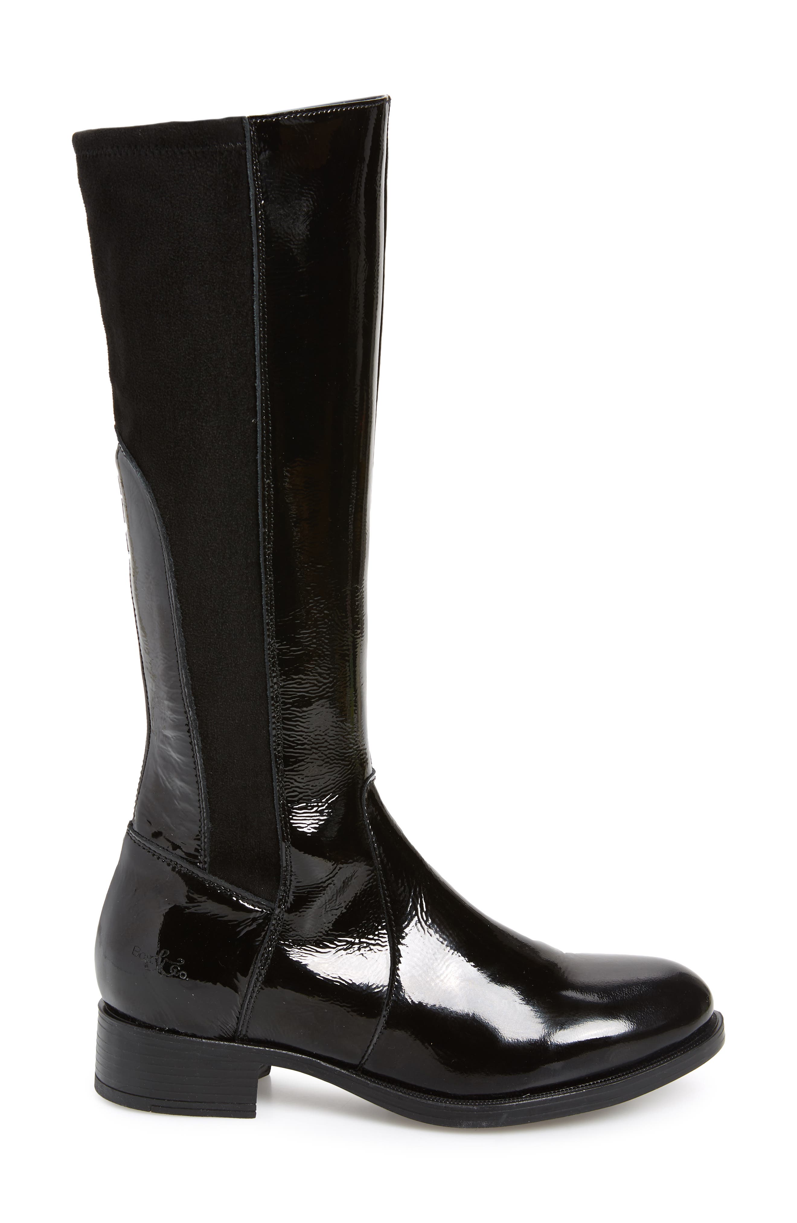 Beau Tall Waterproof Boot, Alternate, color, BLACK PATENT LEATHER