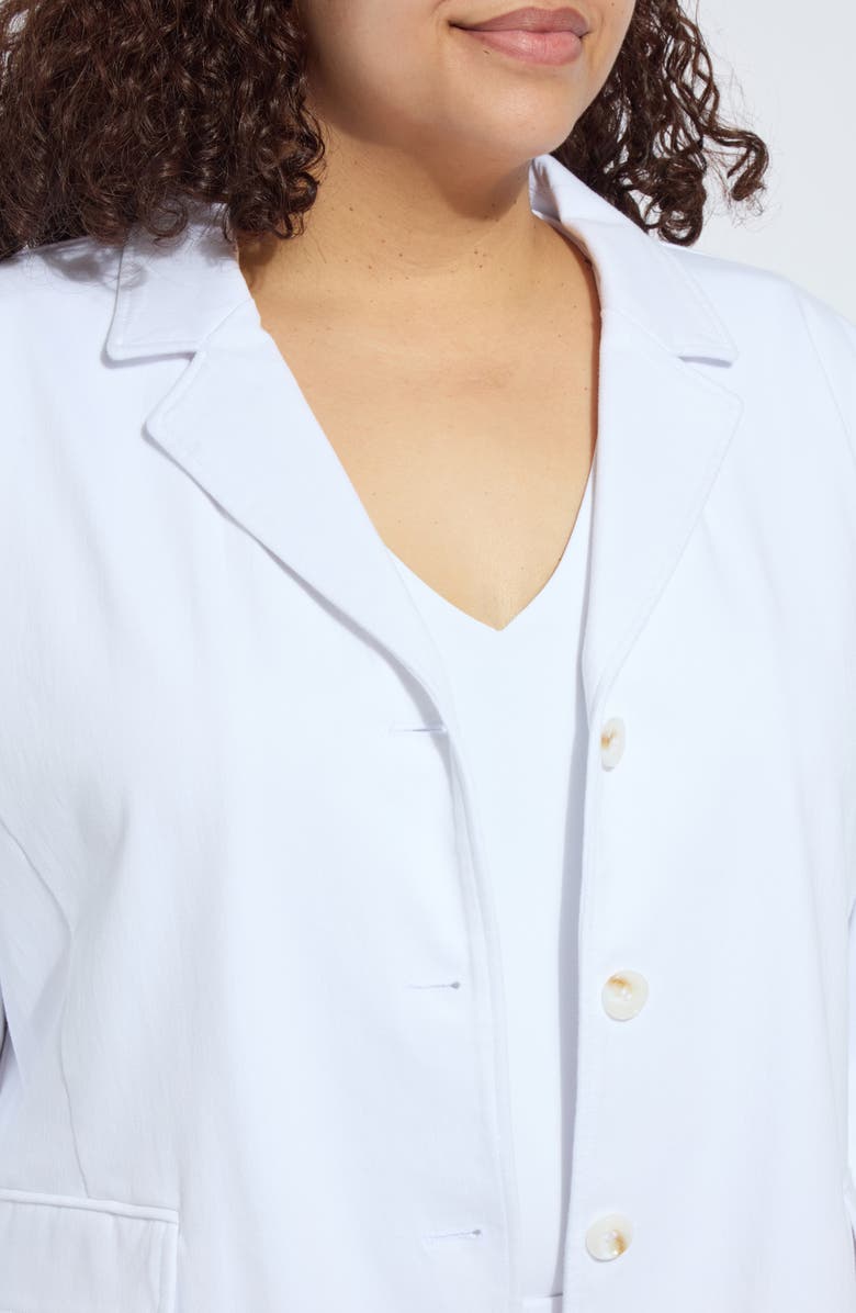 Lysse 'Lyssentials Della Bracelet Sleeve Blazer, Alternate, color, White