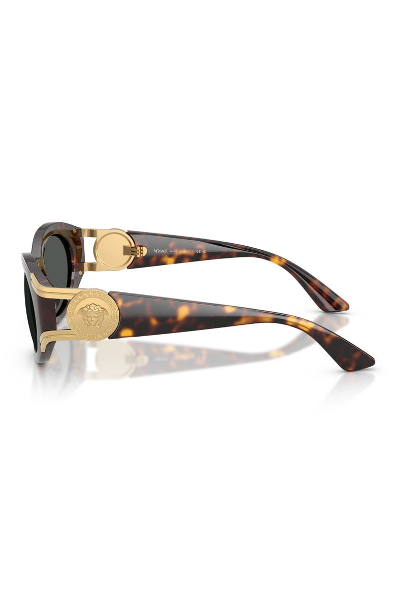 55mm Oval Sunglasses, Alternate, color, HAVANA / DARK GREY