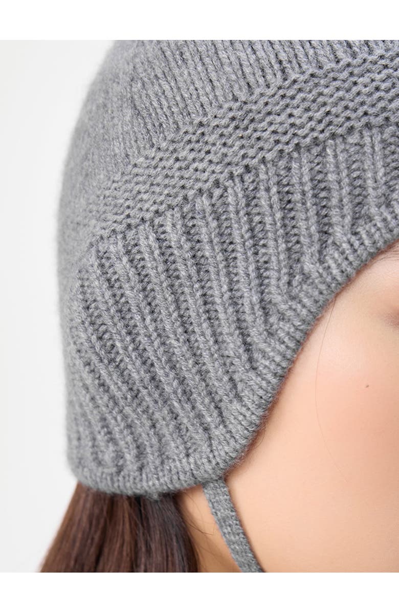 Gobi Cashmere Ultimate Warmth Knit Tie Hat, Alternate, color, Dim Gray