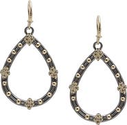 Armenta Old World Crivelli Black Diamond Drop Earrings