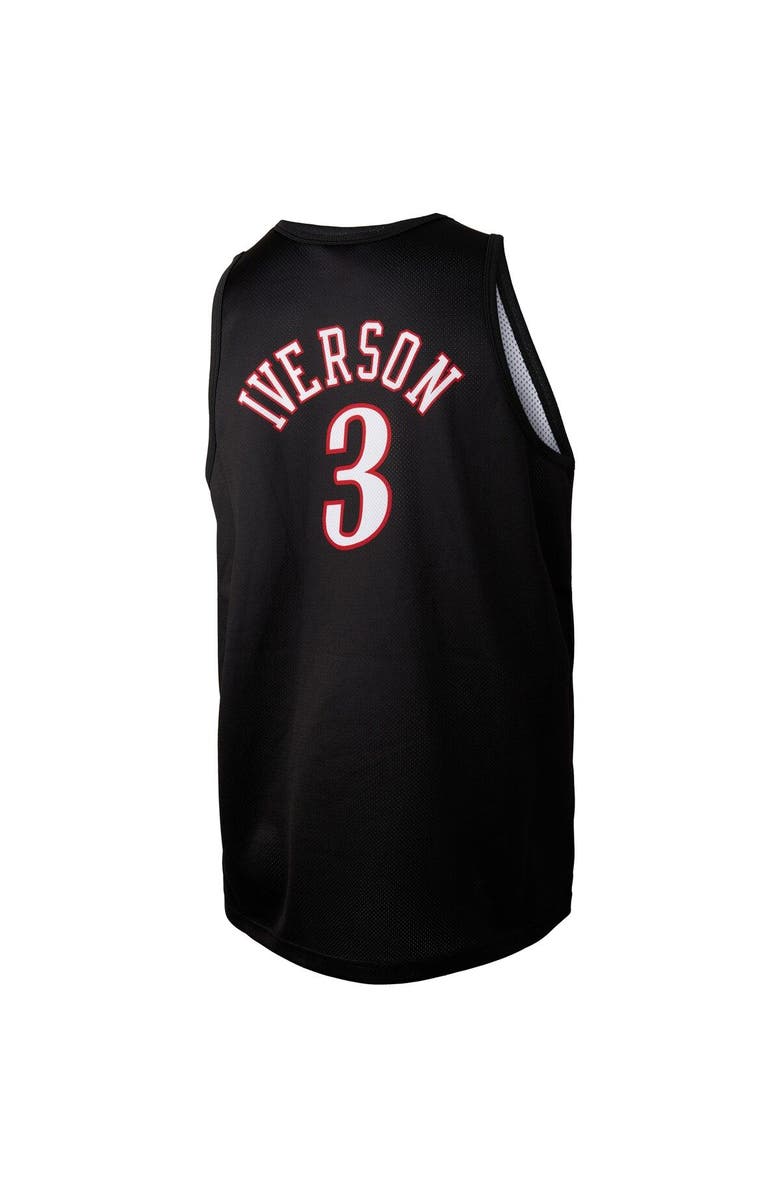 Mitchell & Ness Men's Mitchell & Ness Allen Iverson Black Philadelphia 76ers Slam Player Tank Top, Alternate, color,