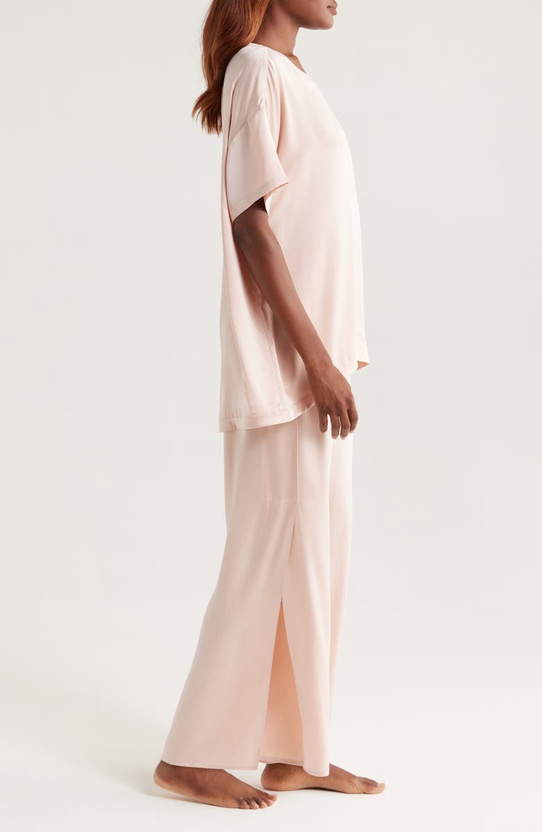 Lunya Washable Silk Pajamas, Alternate, color, Delicate Pink