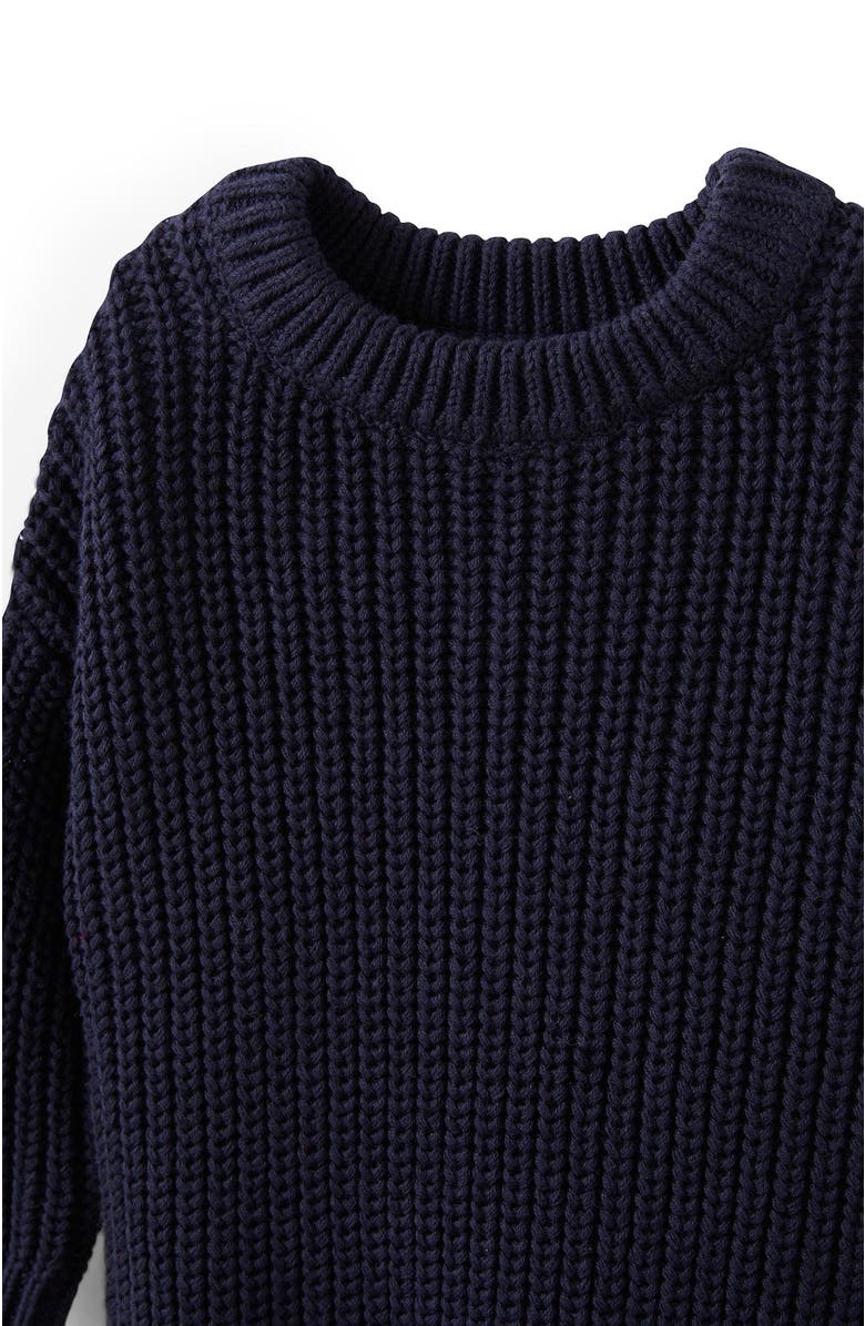 Cotton On Kids Connor Crew Neck Jumper, Alternate, color, Navy Ink