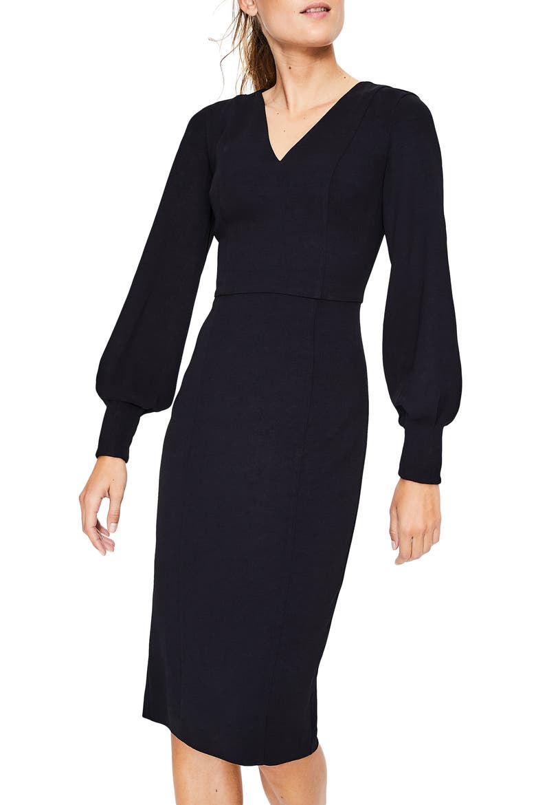 Hannah Sheath Dress, Alternate, color, BLACK