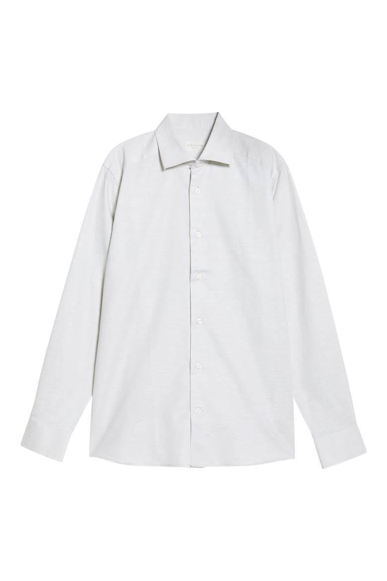 Danforth Stretch Cotton & Linen Blend Dress Shirt, Alternate, color, SAGE