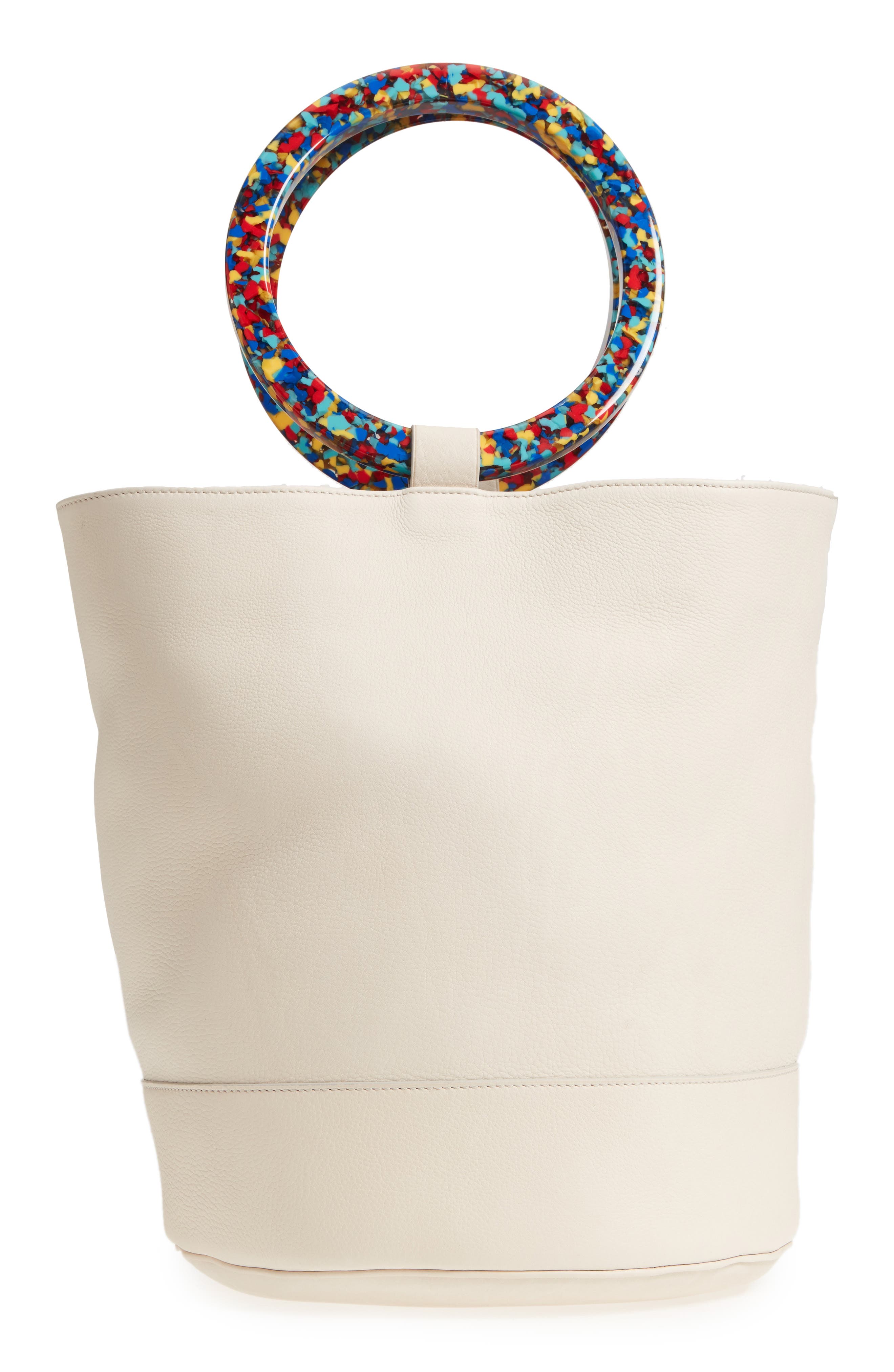 Simon Miller Confetti Handle Bonsai Leather Bucket Bag, Alternate, color, 