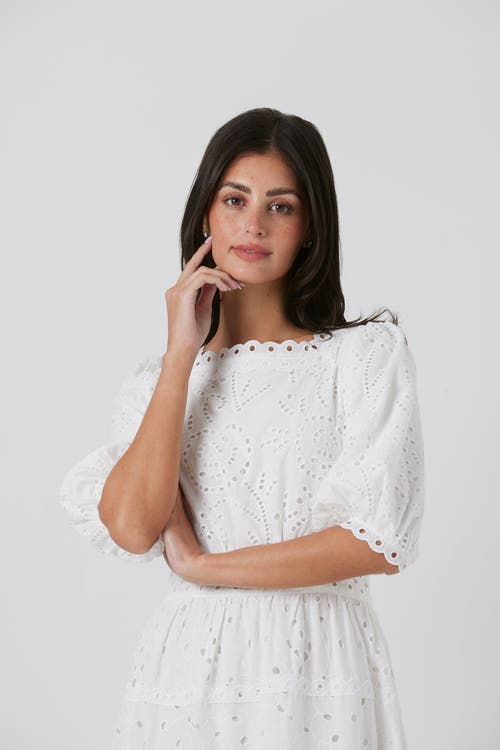 By Tess Collection Isla Dress In White