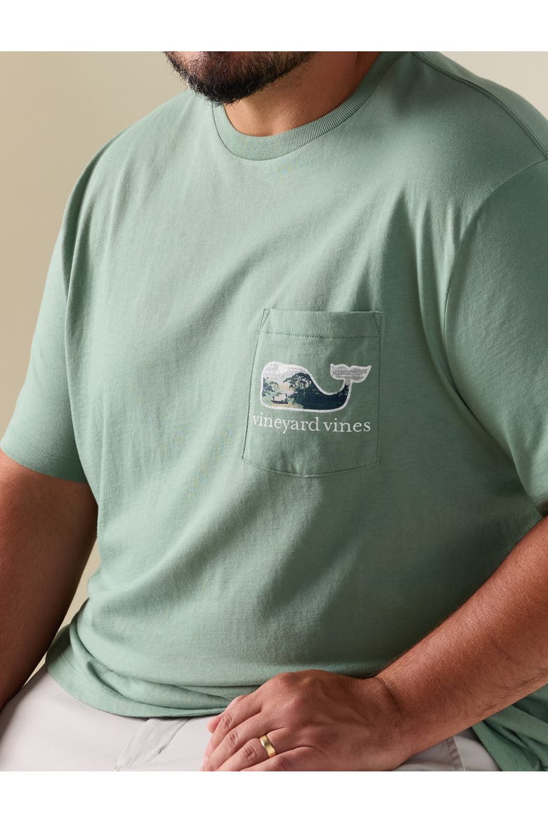 Big & Tall Country Whale Pocket Tee, Alternate, color, OLIVE DUSK