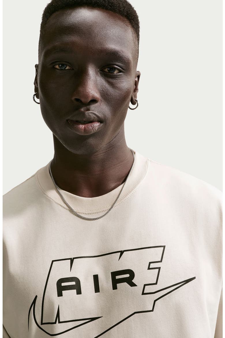 Sportswear Cotton Graphic T-Shirt, Alternate, color, LIGHT BONE