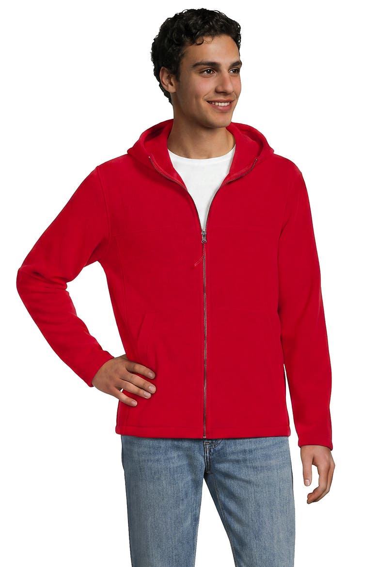 Anyweather RainDefense Full Zip Fleece Hoodie, Main, color, Rich Red