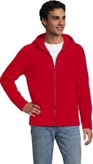 Lands' End Anyweather RainDefense Full Zip Fleece Hoodie
