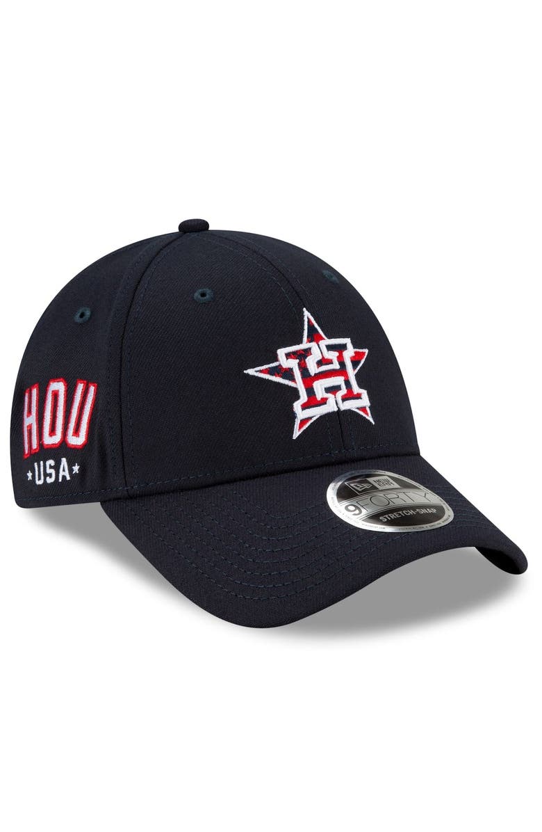 New Era Men's New Era Navy Houston Astros 4th of July 9FORTY Snapback Adjustable Hat, Main, color, Navy