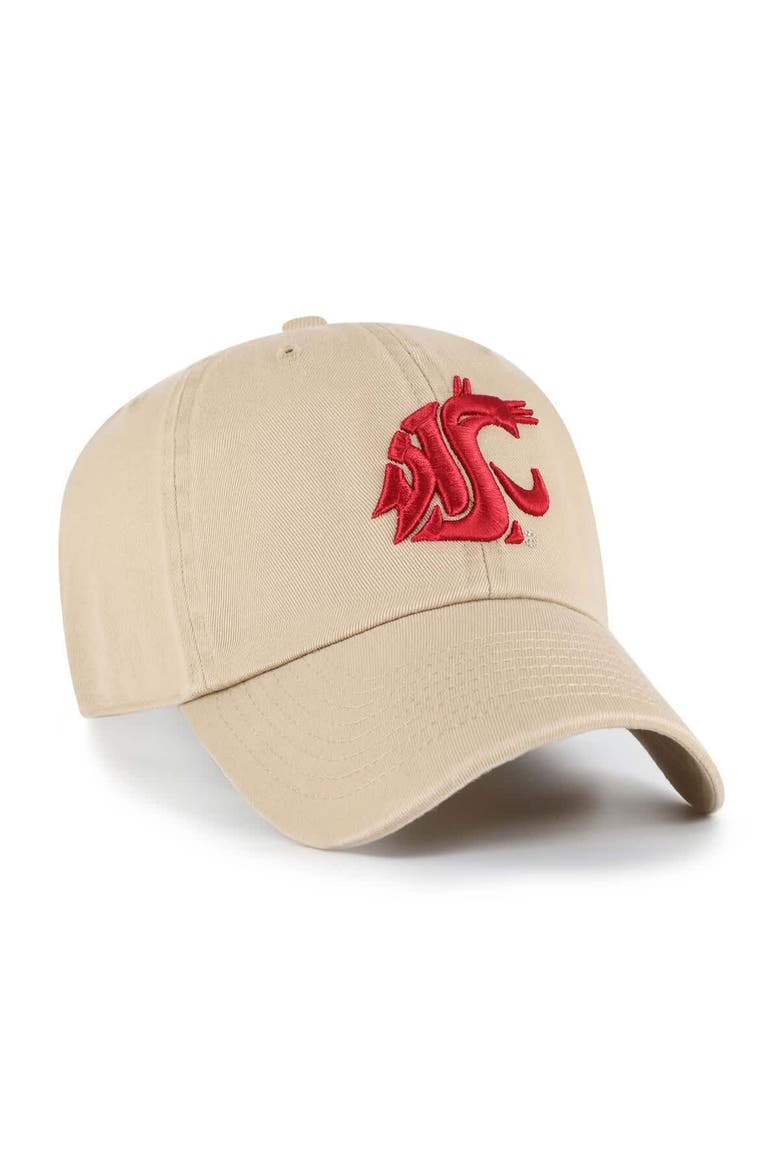 Men's '47 Khaki Washington State Cougars Clean Up Adjustable Hat, Alternate, color, Khaki