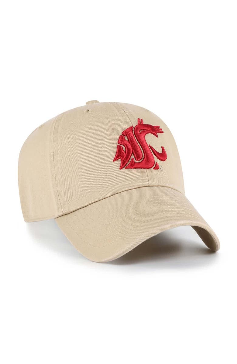 '47 Men's '47 Khaki Washington State Cougars Clean Up Adjustable Hat, Alternate, color, Khaki
