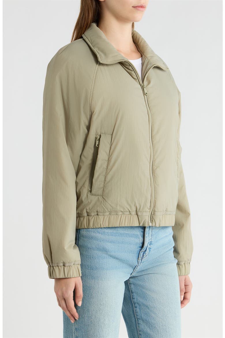 Short Cloudweight Nylon Jacket, Alternate, color, OLIVE STONE
