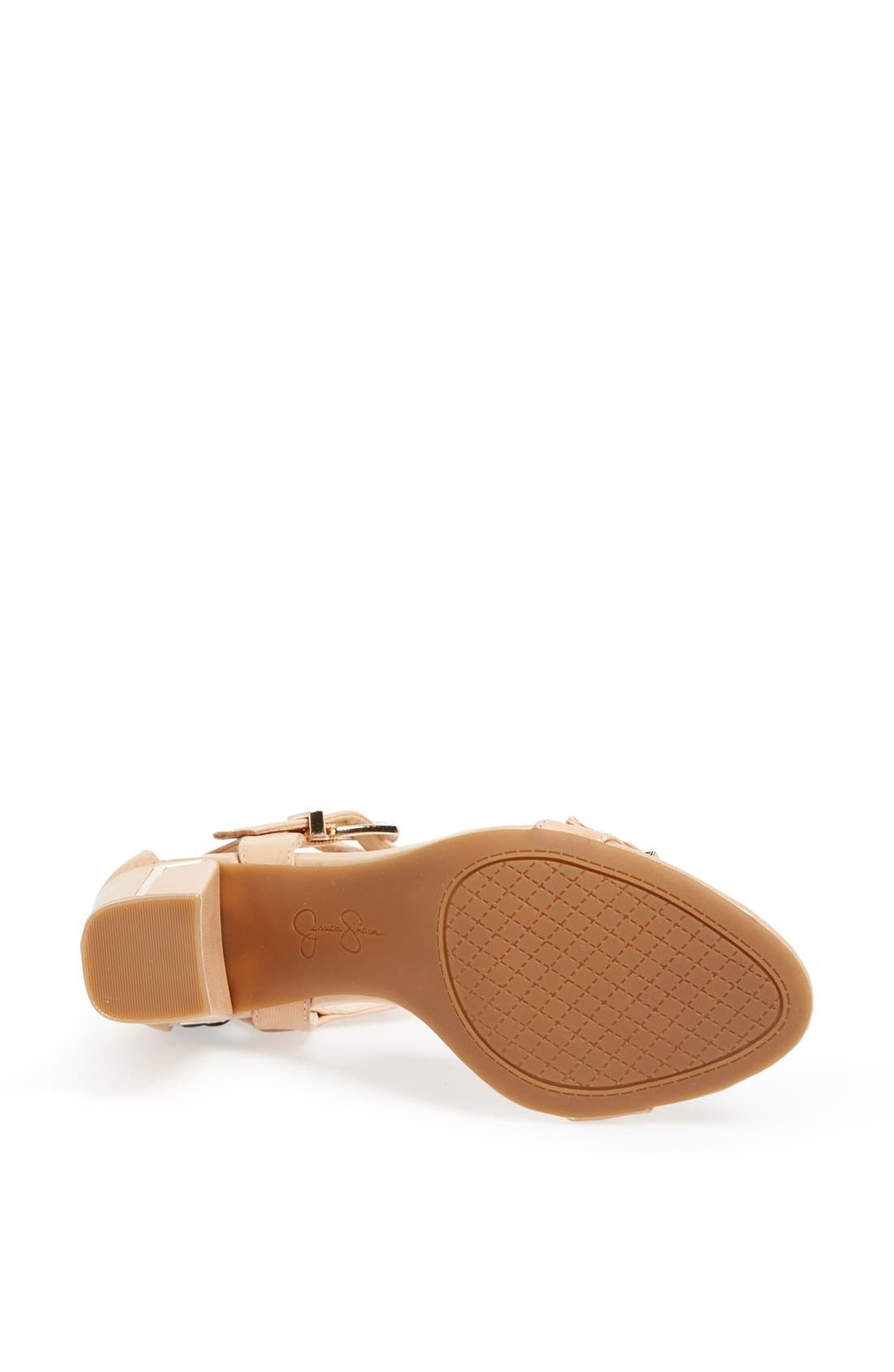 'Julinda' Double Ankle Strap Sandal, Alternate, color, NATURAL