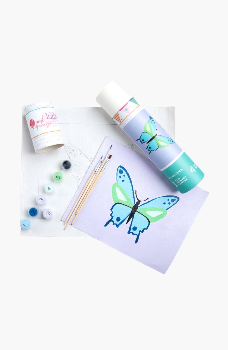 Pink Picasso Kits Butterfly Paint-by-Numbers Kit, Alternate, color, Light Purple